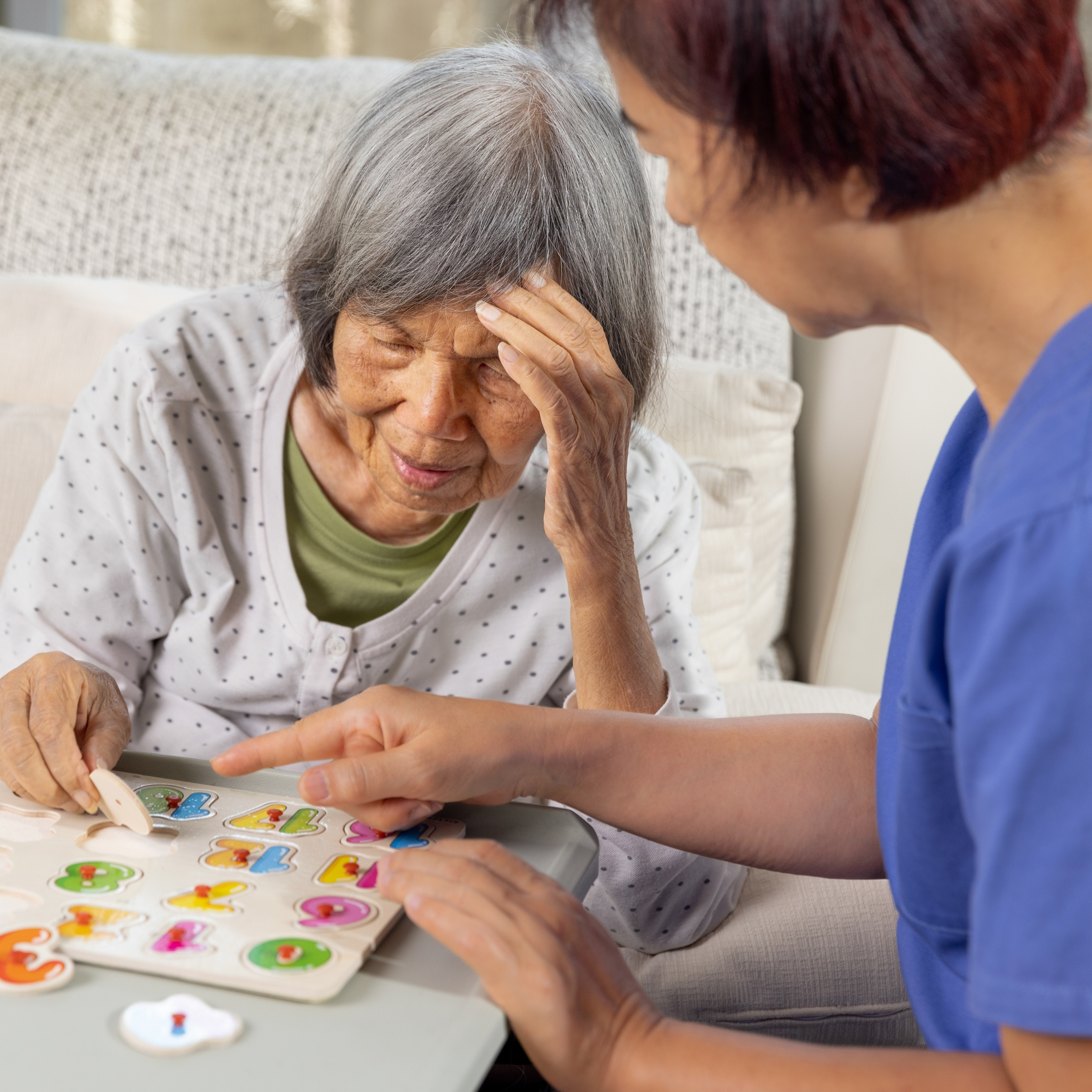 Brain health and dementia care illustration